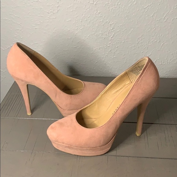 Lauren Conrad Suede Pink Heels - Picture 2 of 5